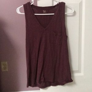 Madewell sleeveless pocket tank